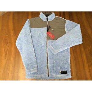 Southern Marsh Blue Ridge Sherpa Fleece Deep Pile Jacket Full Zip Lilac/Mint S